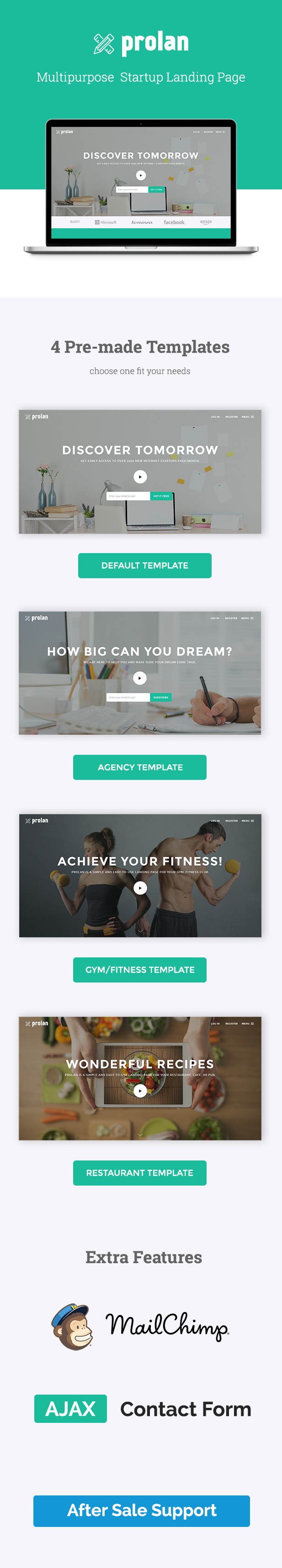 Prolan - Multipurpose Bootstrap Landing Page - 1